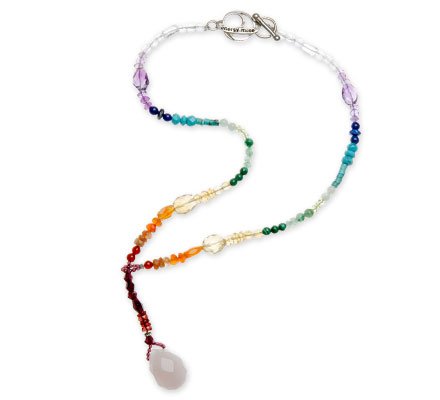 Rainbow Necklace with Pendant Chakra Collection