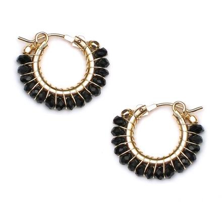 Divine Earrings - Black Garnet
