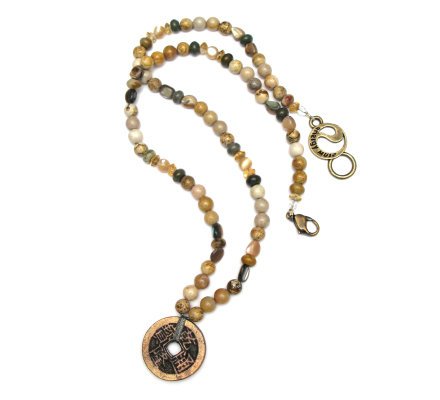 Earth Necklace with Coin