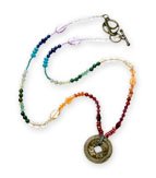 Rainbow Necklace with Coin