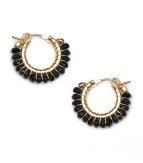 Divine Earrings - Black Garnet
