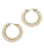 Divine Earrings - Moonstone -Large Hoop