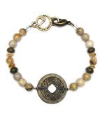 Earth Bracelet with Coin