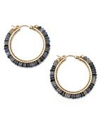 Divine Earrings - Multi Sapphire- Large Hoop